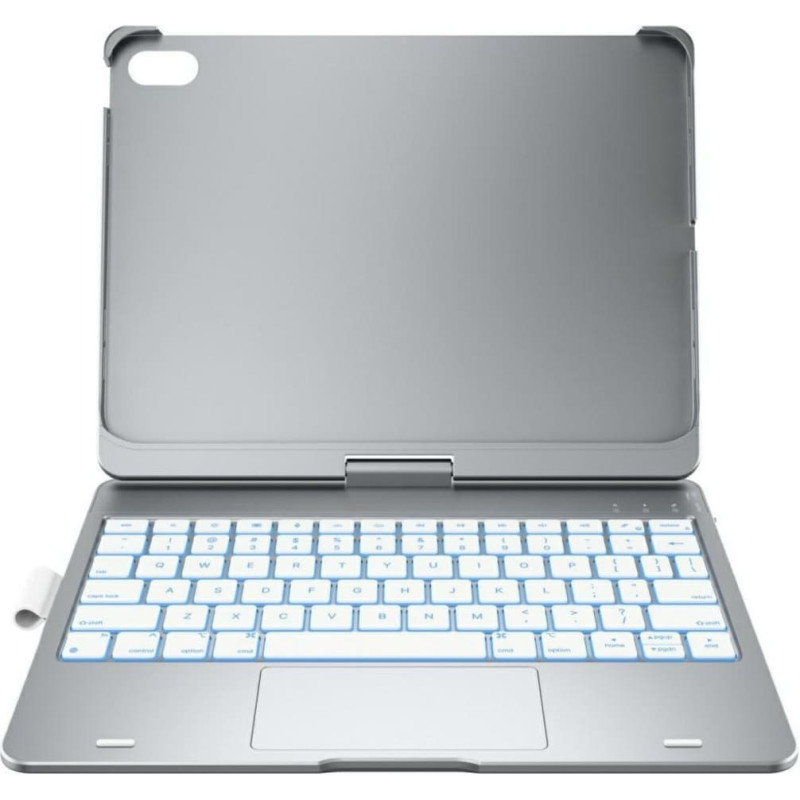 Noname Etui Typecase Flexbook Touch z klawiaturą do iPad 11'' (A16) 2025 / iPad 10.9'' 2022 srebrny