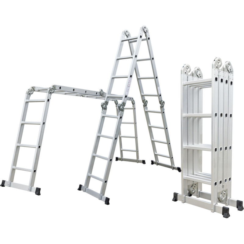 G21 Aluminium ladders 6390462 GA-SZ-4x4-4,6M