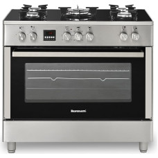 Ravanson KWGE-K90 Glass Inox gas-electric cooker