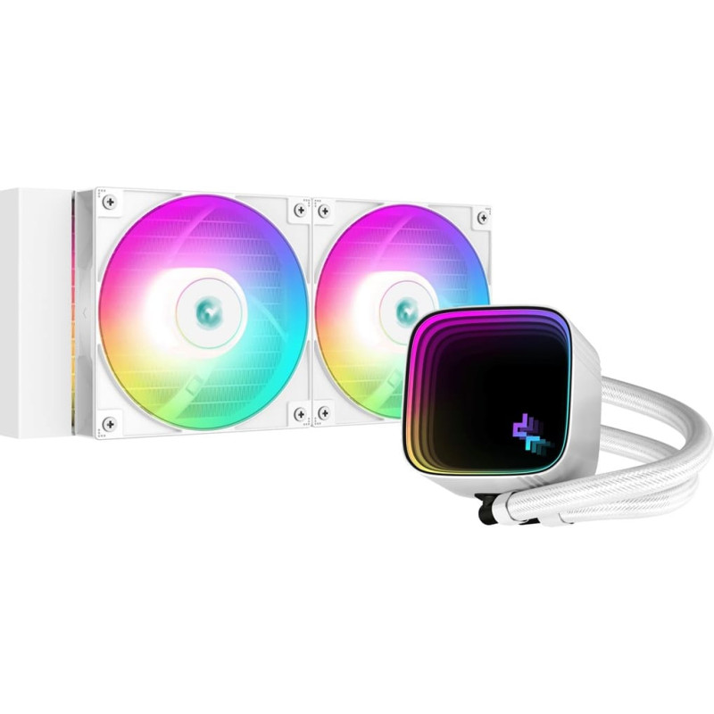 Deepcool LS520 SE WH Procesorius Universalusis skystinis au&scaron;intuvas 12 cm Balta 1 vnt