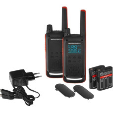 Motorola T82 Twin Pack two-way radio 16 channels Black,Orange