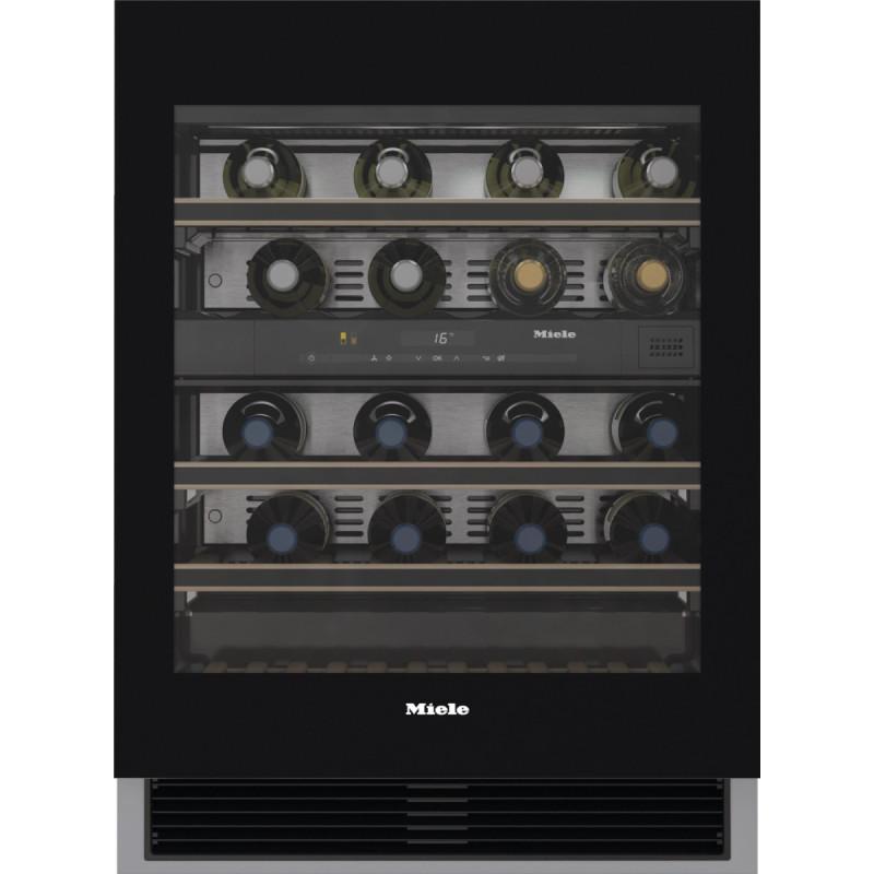 Miele Po stalvir&scaron;iu montuojamas vyno &scaron;aldytuvas Miele KWT 6322 UG juoda