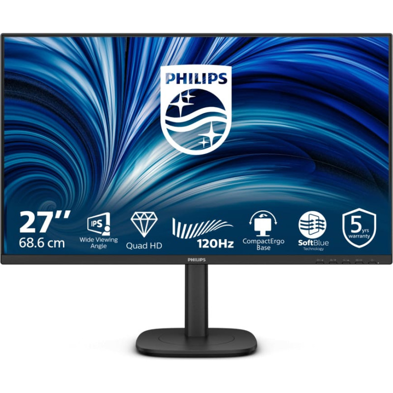 Philips 27B2N3500J/00 kompiuterio monitorius 68,6 cm (27") 2560 x 1440 pikseliai 2K LCD Juoda