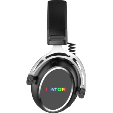 Hator Hypergang 3 Wireless K&otilde;rvaklapp Juhtmevaba Peav&otilde;ru M&auml;ngimine USB Type-C / USB Type-A Bluetooth Must