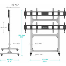 Onkron TV/VIDEO ACC FLOOR MOBILE ST./FSPRO2L22-S ONKRON