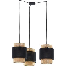 Noname Lampa wisząca Tk Lighting Boho 6549 lampa wisząca zwis 3x15W E27 czarna / beżowa
