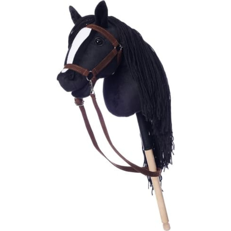 Tootiny Horse on a stick HOPPIHORSE Hobby Horse A3 black