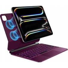 4Kom.pl Etui Typecase Edge z klawiaturą do iPad  Pro 11'' 2024/2025 malina