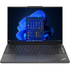 Lenovo ThinkPad E16 AMD Ryzen&trade; 7 7735U Laptop 40.6 cm (16") Touchscreen WUXGA 16 GB DDR5-SDRAM 1 TB SSD Wi-Fi 6 (802.11ax) Windows 11 Pro US English Black New Repack/Repacked