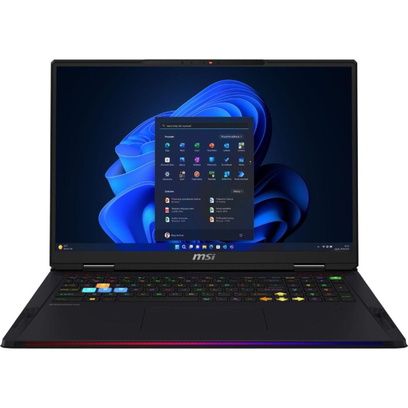 MSI Laptop MSI Raider 18 HX AI A2XWIG-886PL 18''UHD+/Ultra 9 285HX/64GB/SSD2TB/RTX5080-16GB/W11