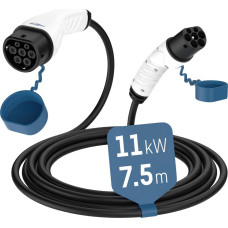 Ansmann Kabel do ładowania samochod&oacute;w Ansmann 1900-0118 Type 2, 11kW, 7,5m