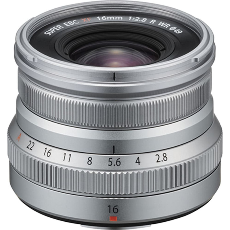 Fujifilm Fujinon XF 16mm f/2.8 R WR objektiiv, h&otilde;bedane