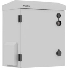 Lanberg 10" IP55 Outdoor Wall/Pole-Mount Rack Cabinet, 320 &times; 220 &times; 400 mm, Grey (Assembled)