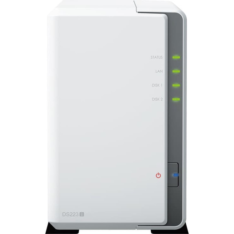 Synology DiskStation DS223J NAS/storage server Desktop Realtek RTD1619B 1 GB DDR4 DiskStation Manager White
