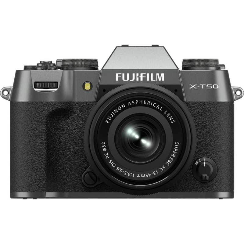 Fujifilm X-T50 + 15-45mm, charcoal
