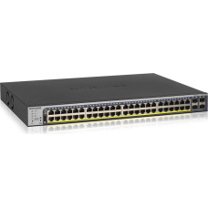 Netgear GS752TP-300EUS network switch Managed L2/L3/L4 Gigabit Ethernet (10/100/1000) Power over Ethernet (PoE) 1U Black