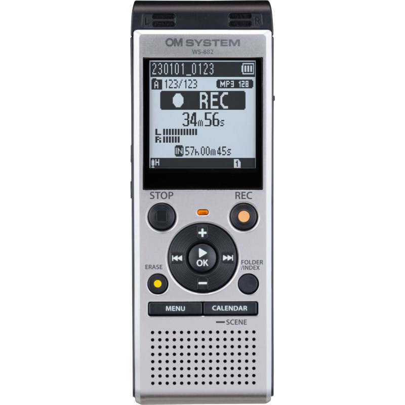 Om System audio recorder WS-882, silver
