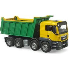 Bruder MAN TGA white and green dump truck