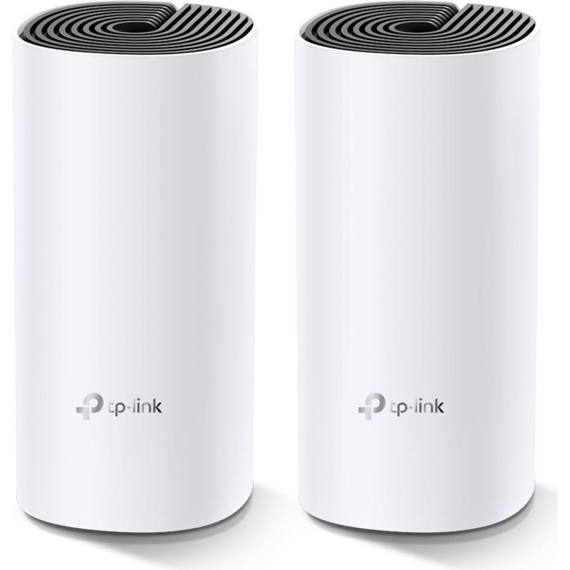Tp-Link Deco M4(2-pack) Dviguba juosta (2,4 GHz / 5 GHz) Wi-Fi 5 (802.11ac) Balta Vidinis