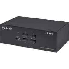Manhattan 153539 KVM jungiklis Juoda