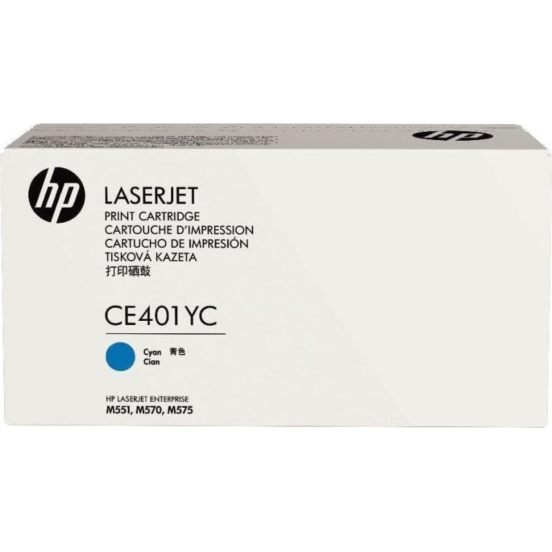HP Toner HP 507Y Cyan Oryginał  (CE401YC)