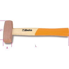 Beta Tools Młotek specjalistyczny rączka drewniana 400g 260mm (1385/400)