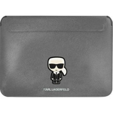 Karl Lagerfeld Etui na tablet Karl Lagerfeld Sleeve KLCS14PISFG 13/14 srebrny/srebrny Saffiano Ikonik Karl