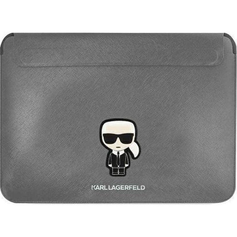 Karl Lagerfeld Etui na tablet Karl Lagerfeld Sleeve KLCS14PISFG 13/14 srebrny/srebrny Saffiano Ikonik Karl