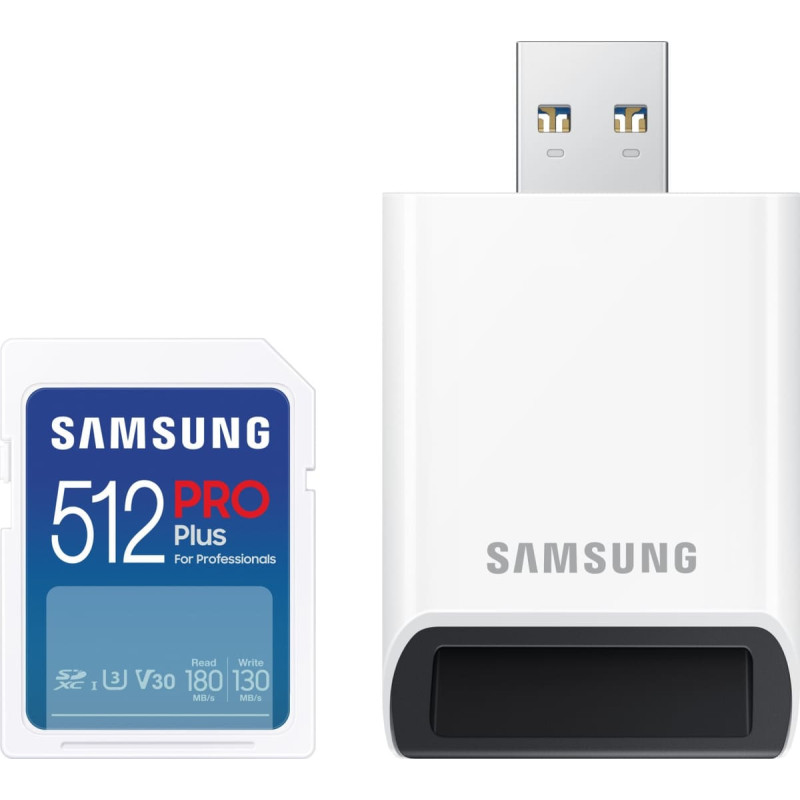 Samsung Karta Samsung PRO Plus SDXC 512 GB U3 V30 (MB-SD512SB/WW)