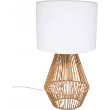 Atmosphera Lampa stołowa LILA, podstawa z plecionki, 40 cm