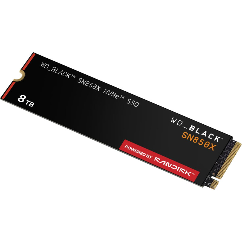Sandisk Dysk SSD SanDisk Black SN850X 8TB M.2 2280 PCI-E x4 Gen4 NVMe (WDS800T2X0E-00CDD0)