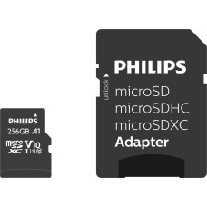 Philips Karta Philips Ultra Speed MicroSDXC 256 GB Class 10 UHS-I/U1 A1 V10 (FM25MP45B/00)
