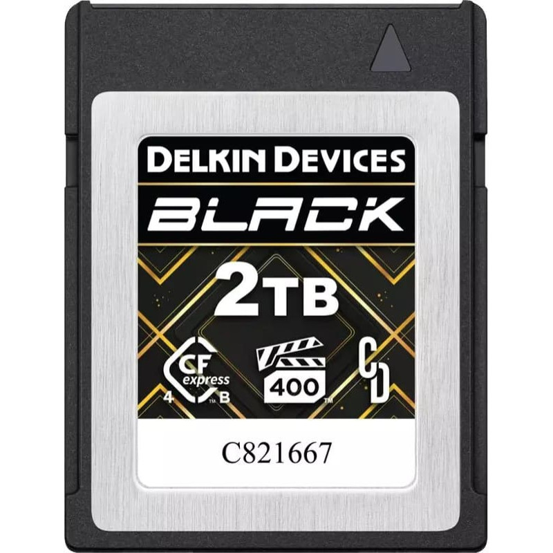Delkin CFexpress 4.0 BLACK | Type B | R3700/W3220 (VPG400) 2TB