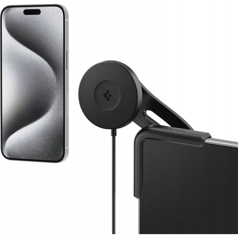 Spigen Tesla TapLock MagSafe Car Mount Charger, black - Wireless / Screen