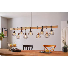 Eglo TOWNSHEND 5 LANGBORD 9L SORT/TR&AElig; FSC