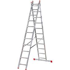 MSW KASTOM DRABINA ALUMINIOWA  2x 8 STOPNI 150KG VHR