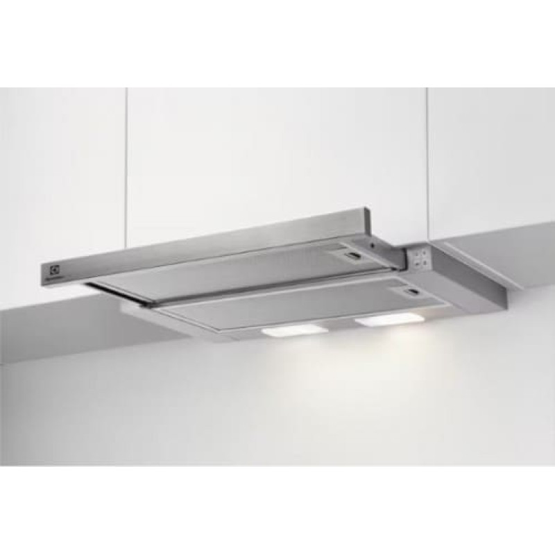 Electrolux LFP326S cooker hood Semi built-in (pull out) Grey 410 m&sup3;/h C