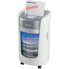 Leitz IQ OptiMax Home Office 225 Micro Cut Paper Shredder Security P5 15L - White