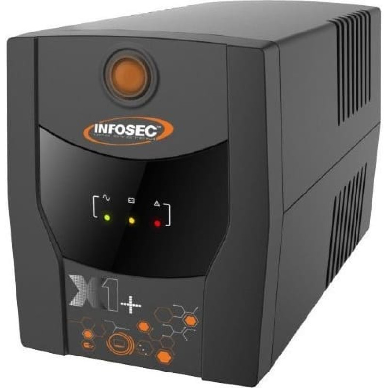 Infosec INF_661147 Backup Power Supply UPS X1+ 1300 IEC, 1300VA, 720W, 6&times; C13