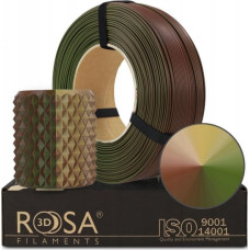 Rosa3D 3D plastikas PLA tripuse zalia/ruda/smelio (Army/kamufliazine) 1.75mm 1kg refill pakuote Rosa3D