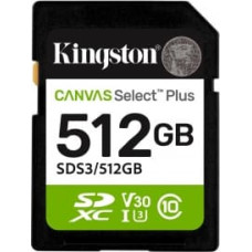 Kingston Technology Canvas Select Plus Gen3 512 GB SD UHS-I Класс 10