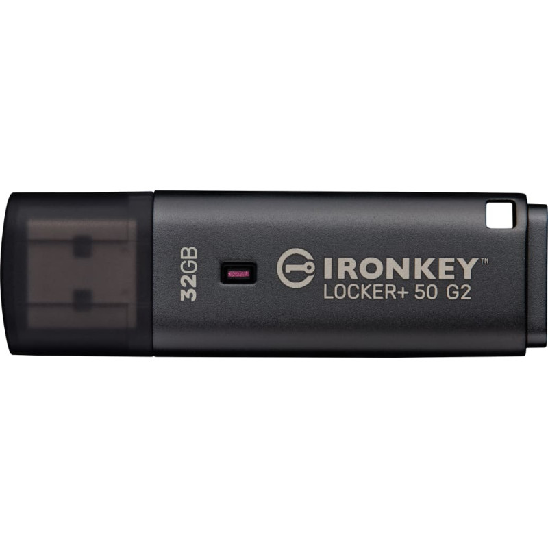 Kingston Technology IronKey Locker+ 50 G2 USB-v&auml;lkm&auml;lu 32 GB USB t&uuml;&uuml;p A 3.2 Gen 1 (3.1 Gen 1) Must