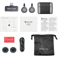 Hollyland Mikrofon Hollyland LARK M2S Duo Wireless Lavalier Microphone with USB-C Plug (Duo, Space Gray)*
