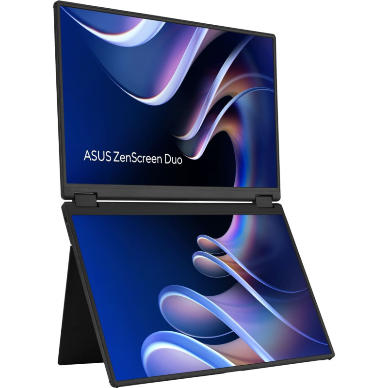 Asus ZenScreen Duo MB14FCD Ne&scaron;iojamasis monitorius Juoda 35,6 cm (14") LCD 1920 x 1200 pikseliai
