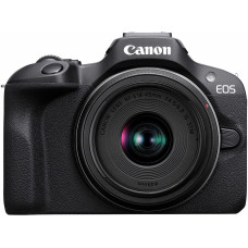 Canon EOS R100 + RF-S 18-45mm F4.5-6.3 IS STM Kit Беззеркальный цифровой фотоаппарат со сменными объективами 24,1 MP CMOS 6000 x 4000 пикселей Черный