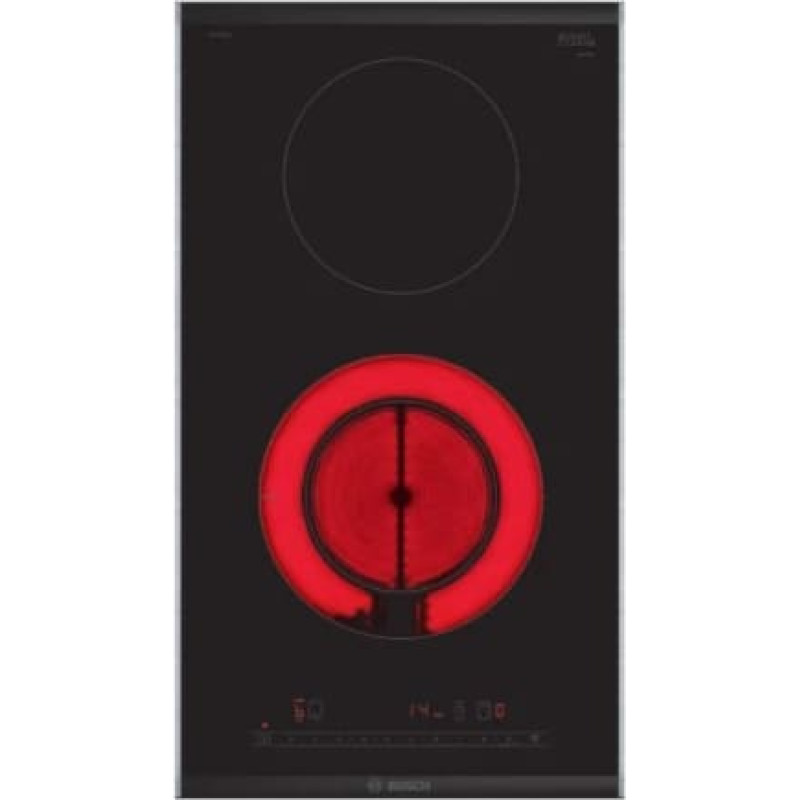 Bosch Serie 6 PKF375FP2E hob Black Built-in 30 cm Ceramic 2 zone(s)