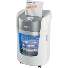 Leitz IQ OptiMax Small Office 350 измельчитель бумаги Микро-поперечная резка 58 dB 22,3 cm Серый, Белый