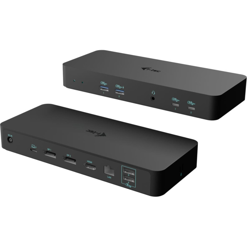 I-Tec C31INTGTRI4KDOCPDCH док-станция для ноутбука Проводная USB 3.2 Gen 1 (3.1 Gen 1) Type-C Черный