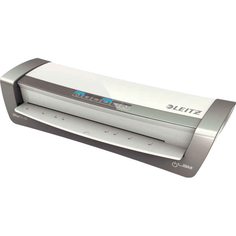 Leitz iLAM Office Pro A3 Kar&scaron;tas laminatorius 500 mm/min Pilka, Sidabras
