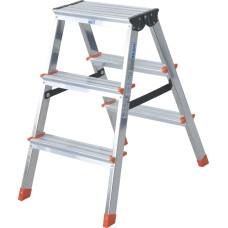 Krause Dopplo Drabina wolnostojąca dwustronna aluminiowa 3 stopniowa (120397)